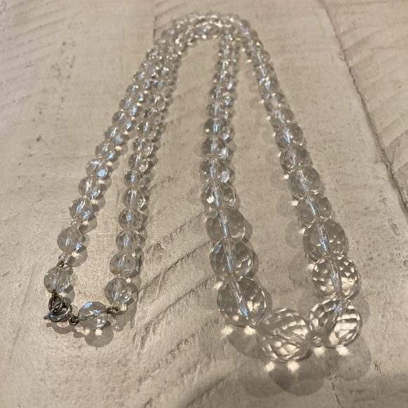 Art deco crystal necklace - Picture 2 of 7